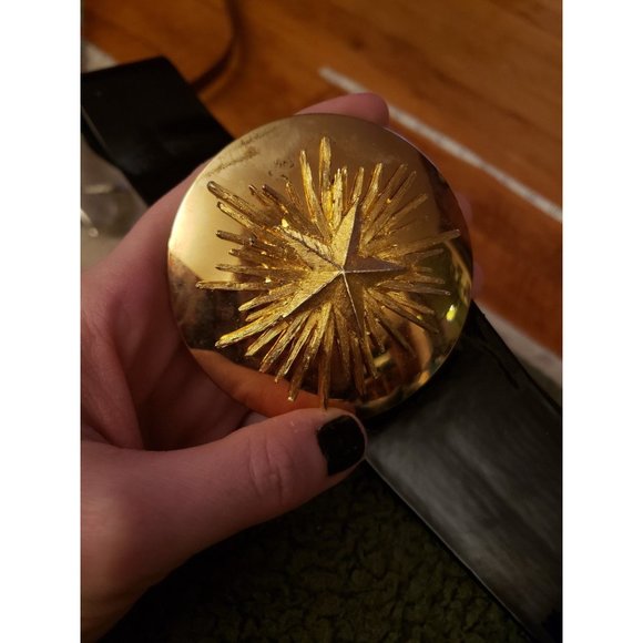 80s Black Belt with‎ Star Buckle - Picture 3 of 4